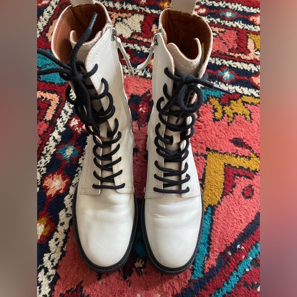 Reformation White Katya Combat Boot Size 7 - Picture 3 of 5